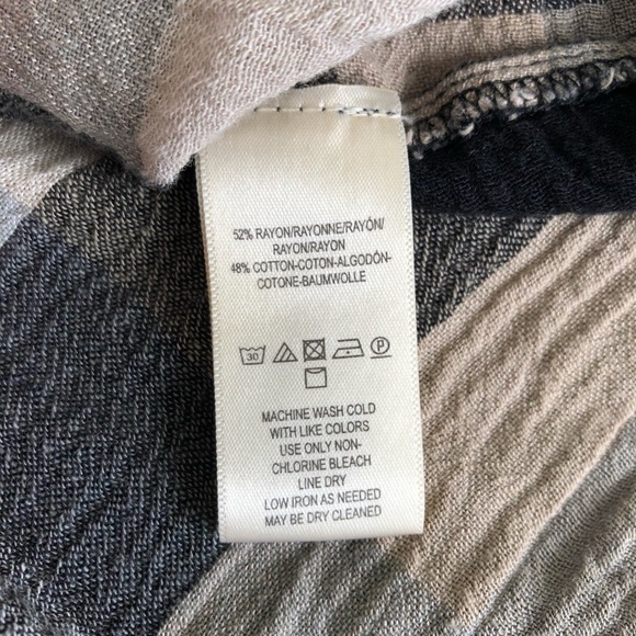 Maeve Kimono Tunic Dress Plaid Wide Crop Sleeve XS - Picture 6 of 8